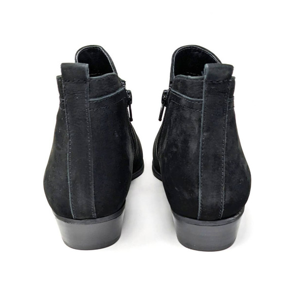 Naturalizer Shoes Womens 9 Boots Becka Leather Black Ankle Zip Pointed Booties - Picture 6 of 8